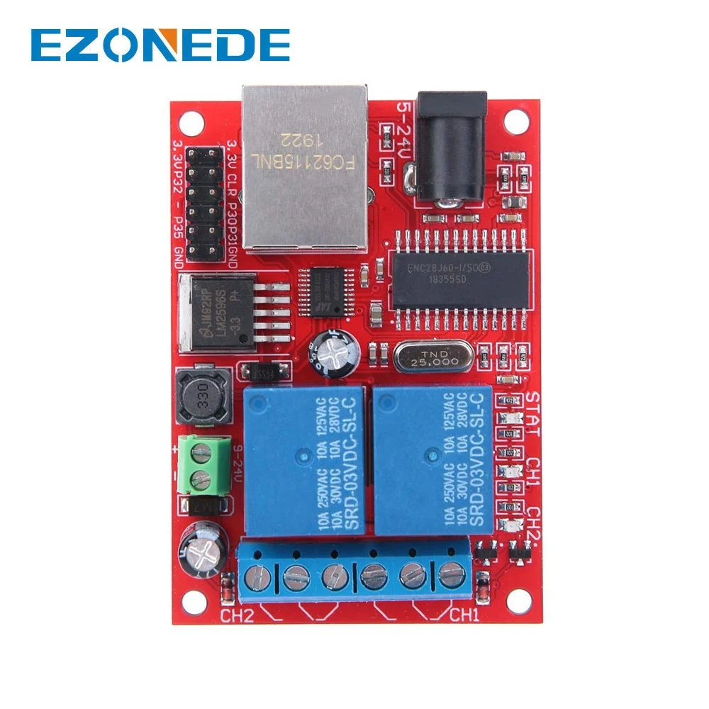 Amazon.com: 2+6 Ethernet Relay Controller Board Outputs