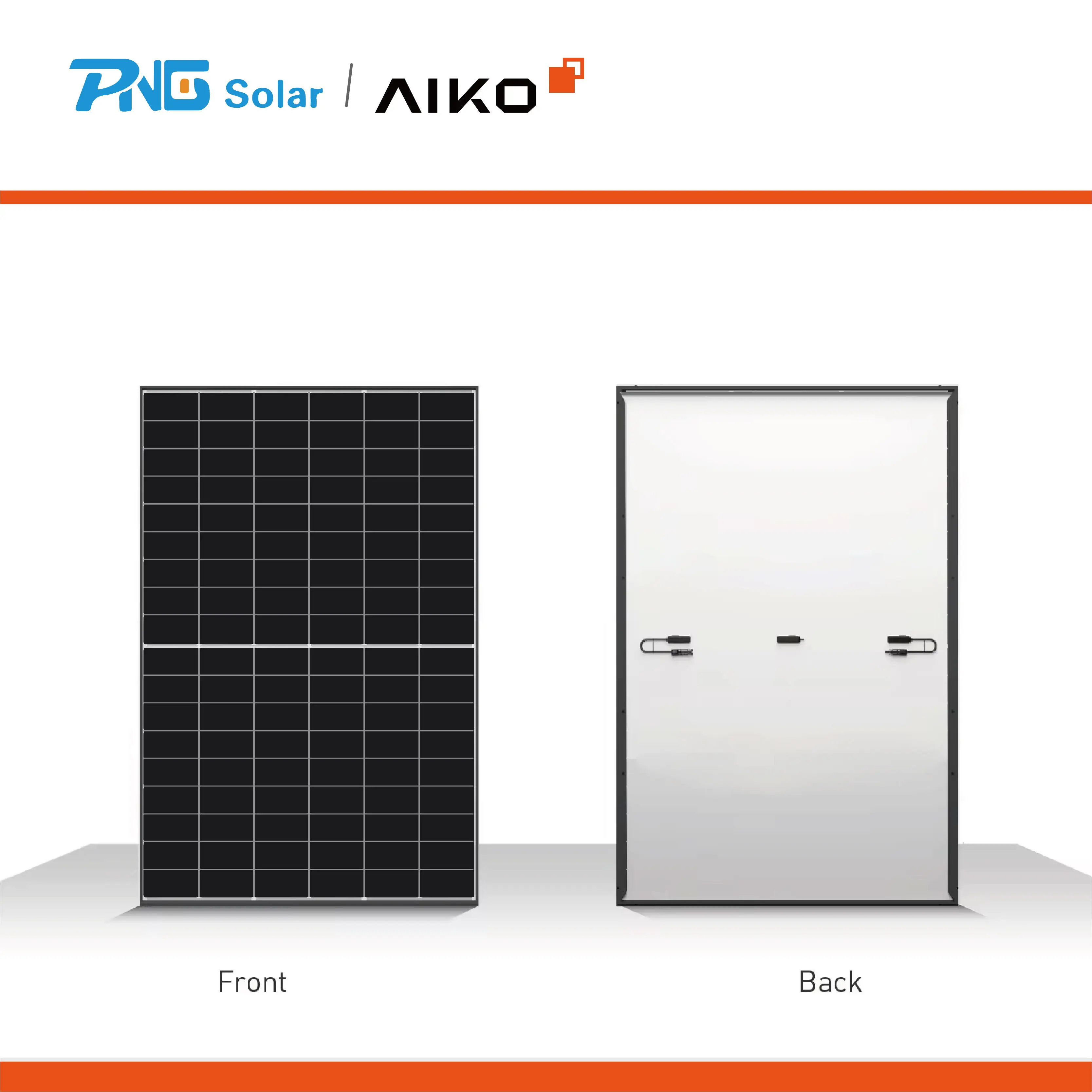 Aiko Neostar 2P 450W N-Type ABC Solar Panel - Durable Black Frame