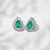 18K White Gold-Emerald
