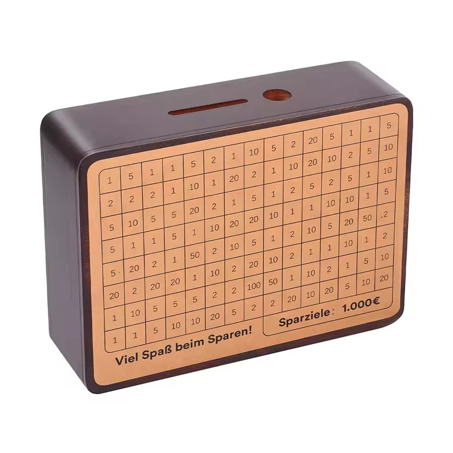 2024 новая бамбуковая Копилка деревянная копилка для денег/деревянные копилки