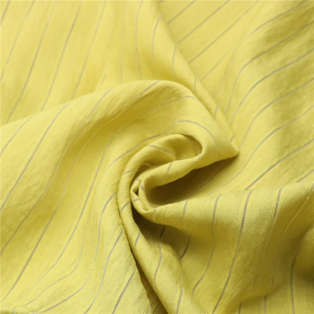 Лидер продаж, плетеная малайзийская вискозная нейлоновая дышащая полосатая ткань 100 г/м2 для рубашек