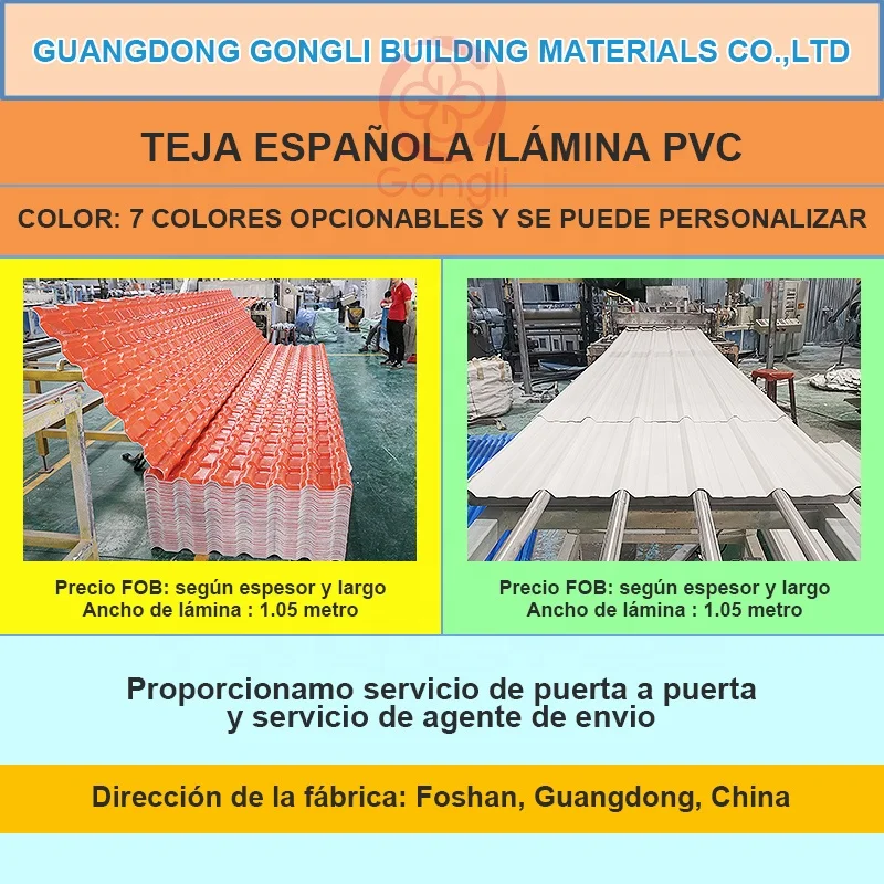 Teja Espanola Y Teja PVC Para Techos De Casa Durable Stylish