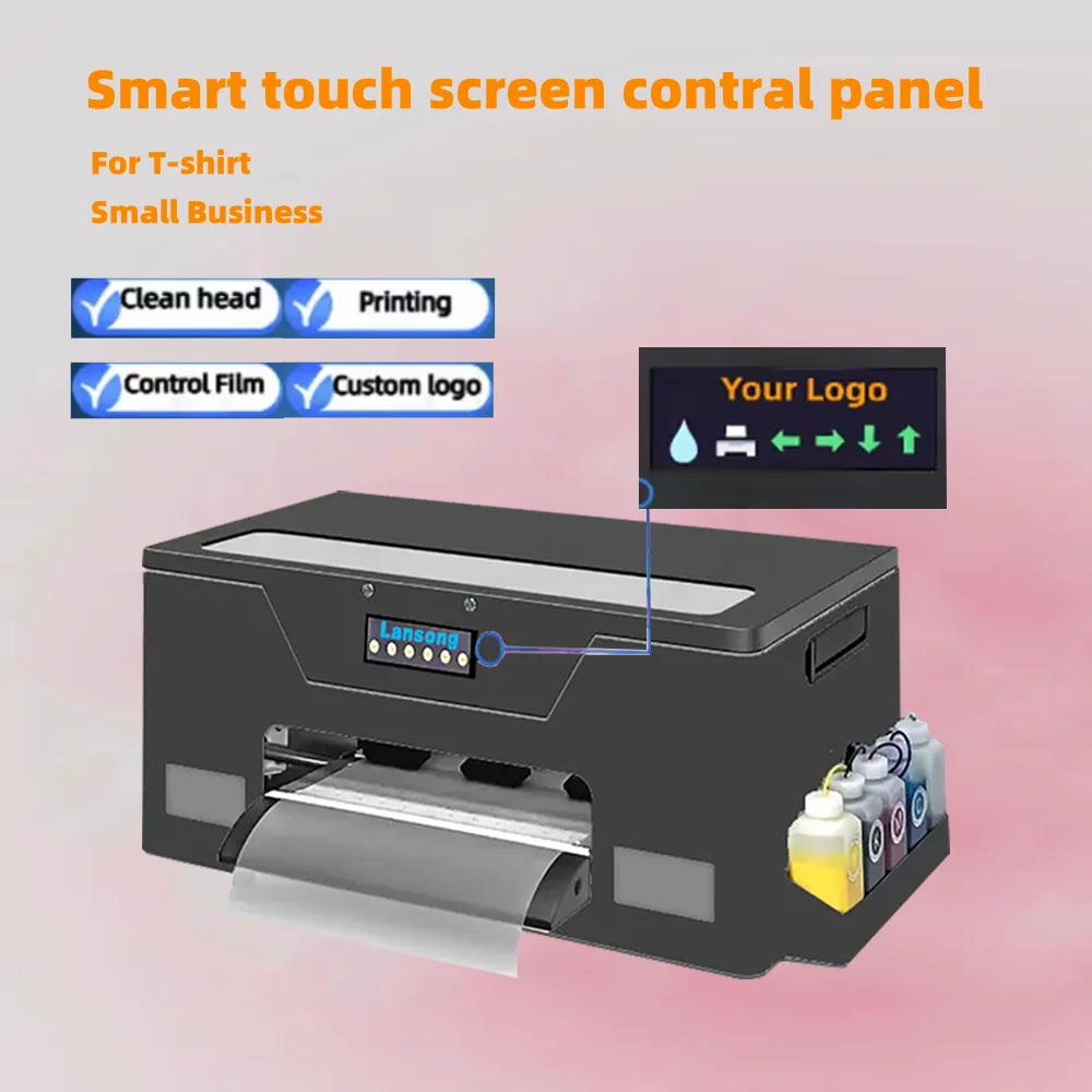 New Small Business T-shirt DTF Pet Film Transfers Designs Ready to Press Machine 13-inch A3 DTF Printer XP600 Any Textile 1 Year details