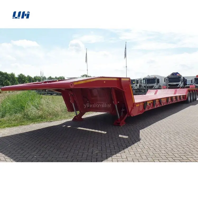 Высококачественный гидравлический полуприцеп с 2/3/4 осями 70 тонн для тяжелой