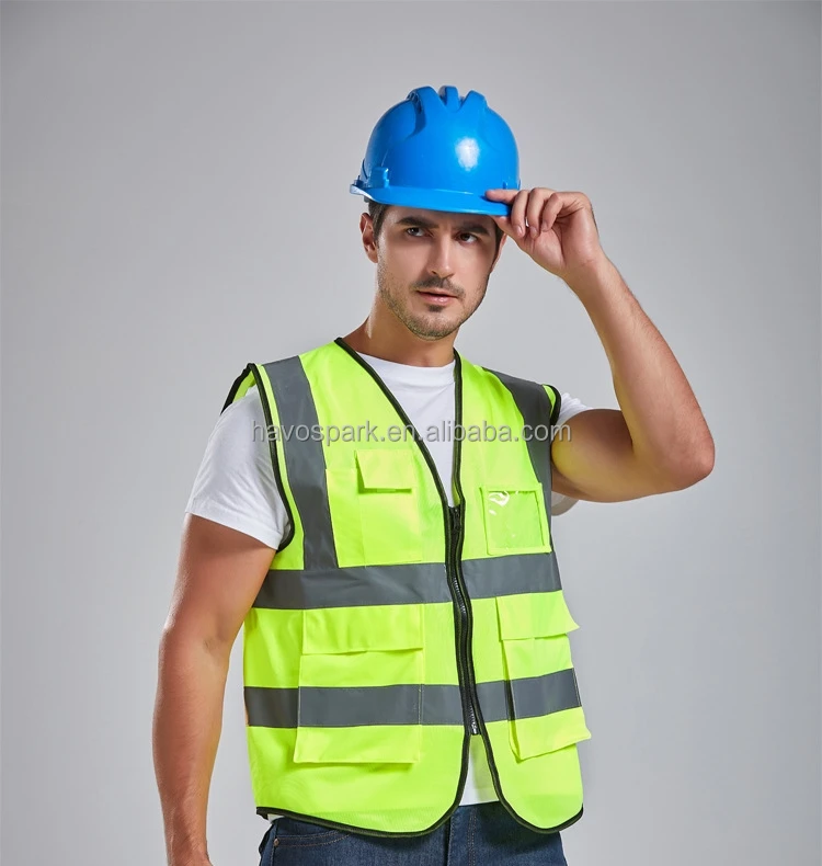 Day & Night Ansi Class 2 Fluorescent Yellow Orange Work Vest High ...