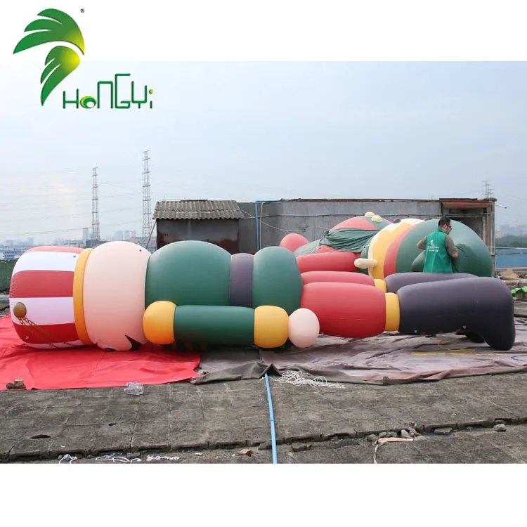 Hongyi Inflatable Nutcracker Doll, the Nutcracker Inflatable Doll, Outdoor Nutcracker Modeling Life Size Nutcracker