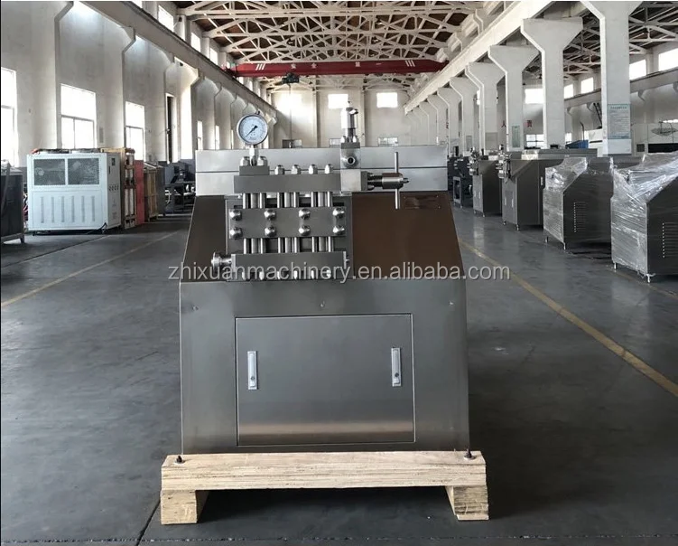2000L/H Handled Milk Homogenizer High Pressure Milk Juice Homogenizer Machine Two Piston Honey Milk Homogenizer
