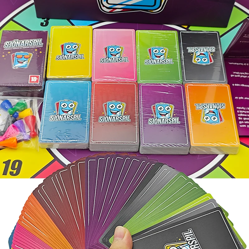 High Quality Custom Printed Matte Finished Paper Cardboard Material Adult Board Game Personalized Design for Entertainment