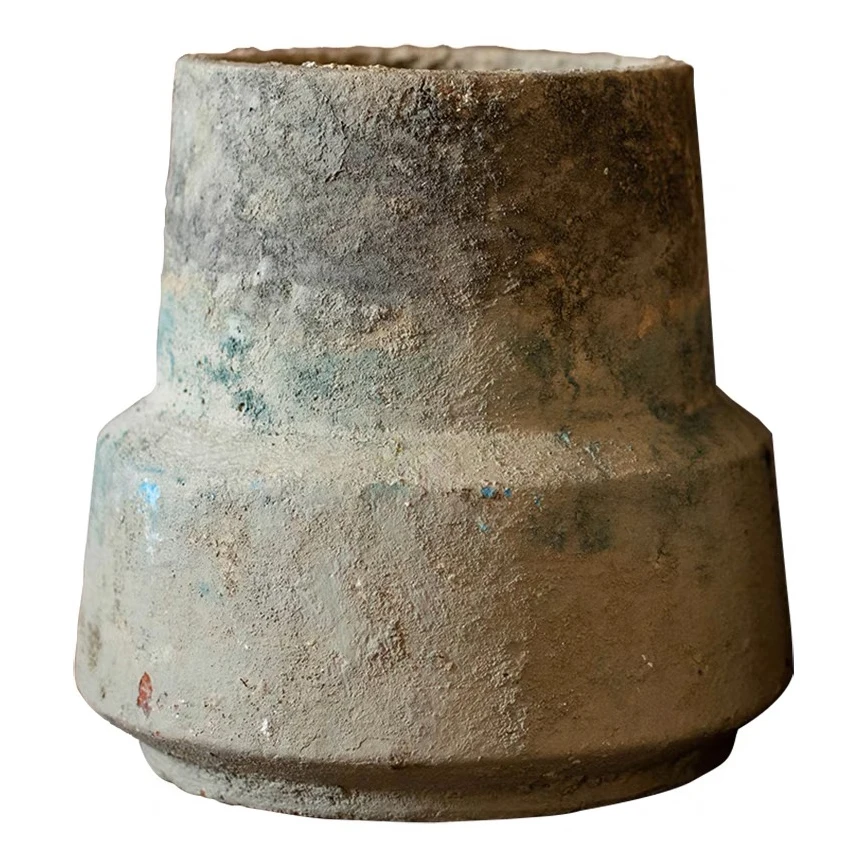 New arrival vintage style home garden decorative concrete flower pots antique cement pot for plants