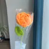 #8 crochet rose