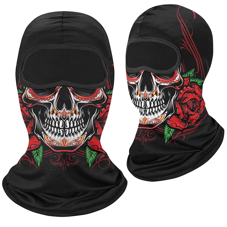 Fashion 3D Print Balaclava Custom Logo Halloween Cool Skull Full Face Mask Cover Ski Mask for Man