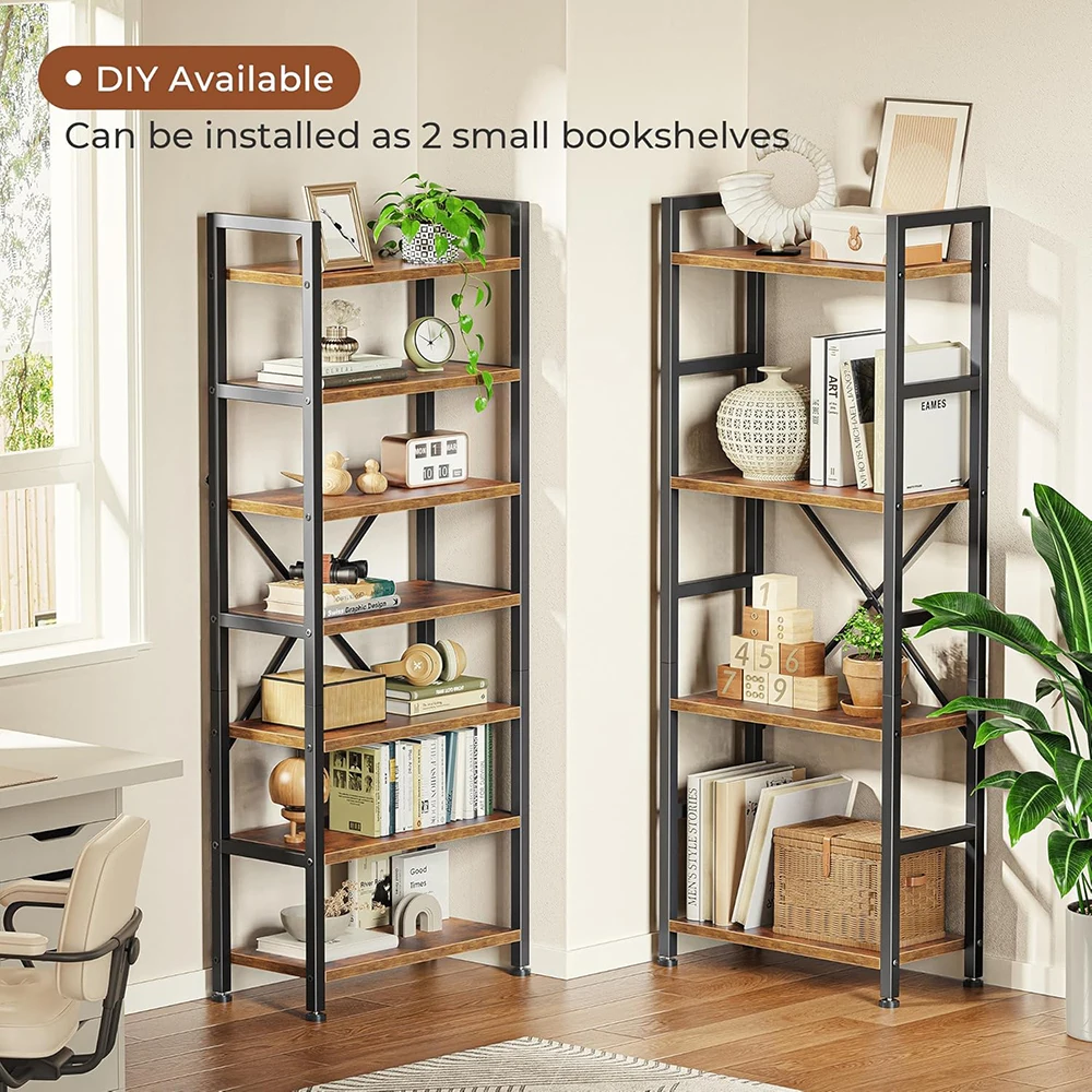 product triple 4 tier modern bookshelf bookcase with 11 open display shelves wide home office living room  bedroom storage-5