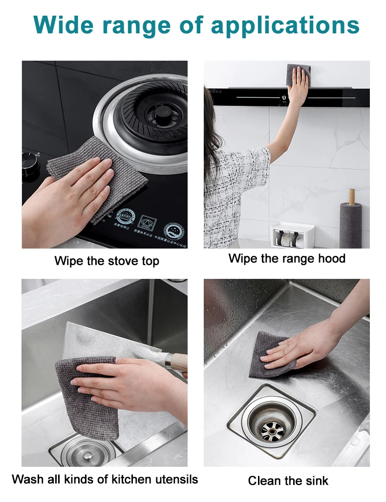 Low Moq Disposable Kitchen Rags For Kitchen - Buy Disposable Clean Lazy ...