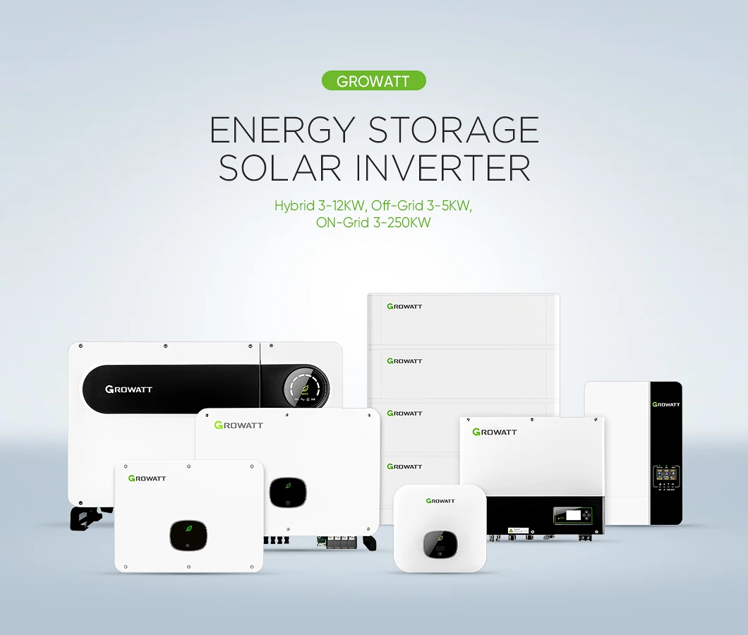 Growatt 3 Phase On Grid Hybrid Solar Inverter 50kw 100kw 50kva 100kva ...