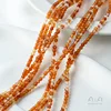 Agate rouge naturelle-3 mm-1 brin