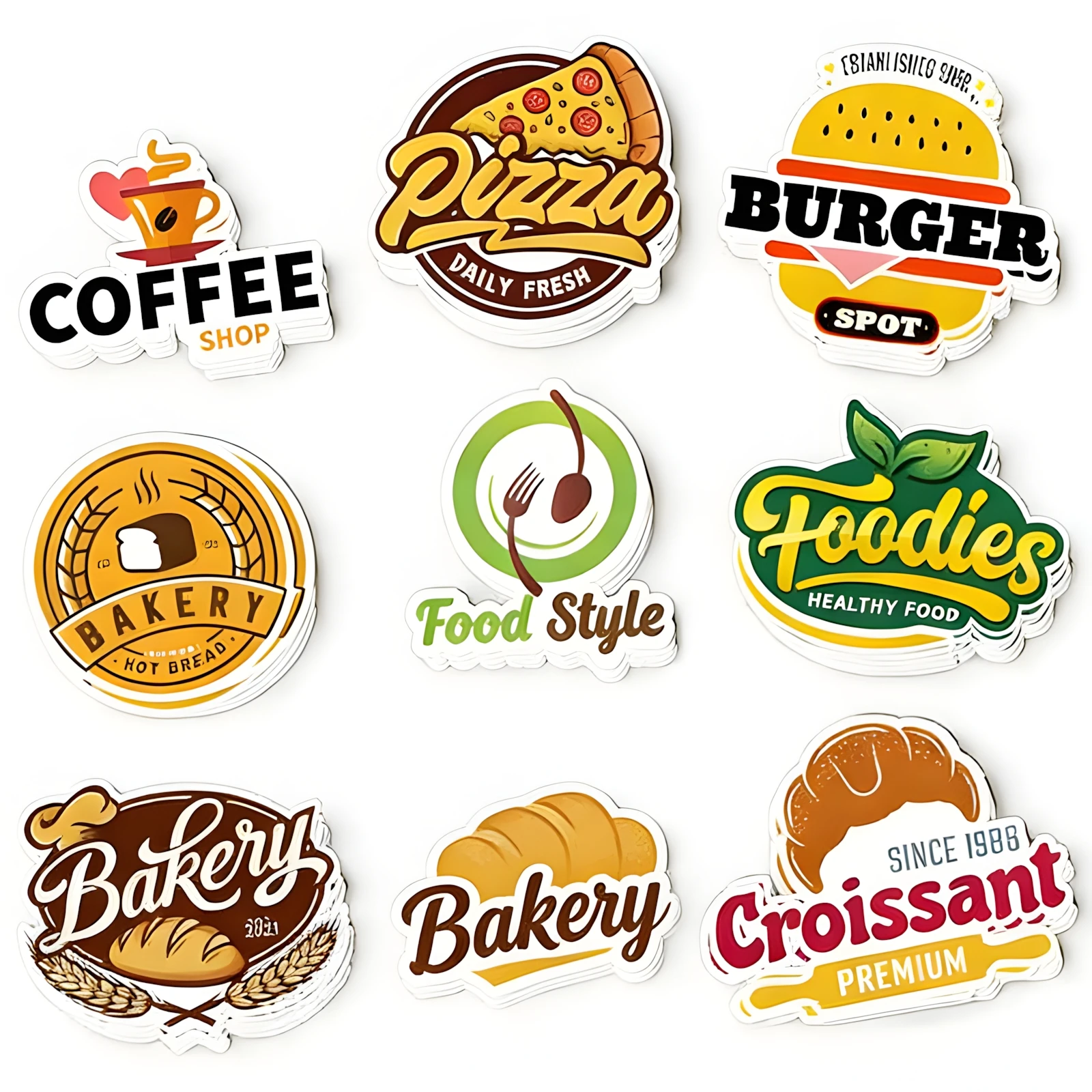 Custom Adhesive Stickers CMYK Color Vinyl Coated Paper Hologram Waterproof Die Cut Sticker for Candle Craft Packaging