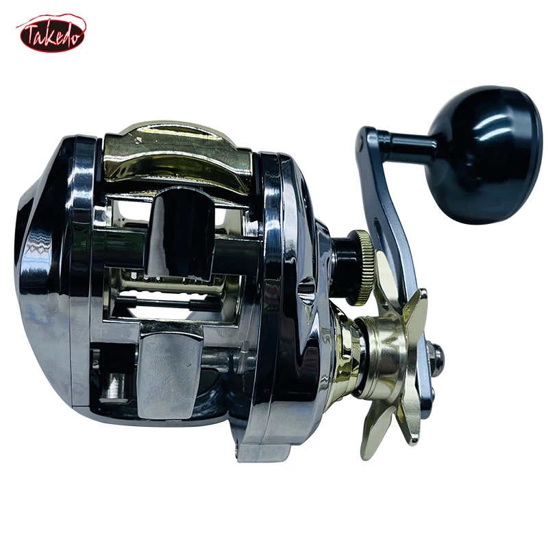 TAKEDO TX01 Sea Fishing Jigging Reels Gear Ratio 7.2:1 Baitcasting Reel  Water Drop Wheel Carp Casting Fishing Reel