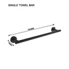 Single towel bar 450MM
