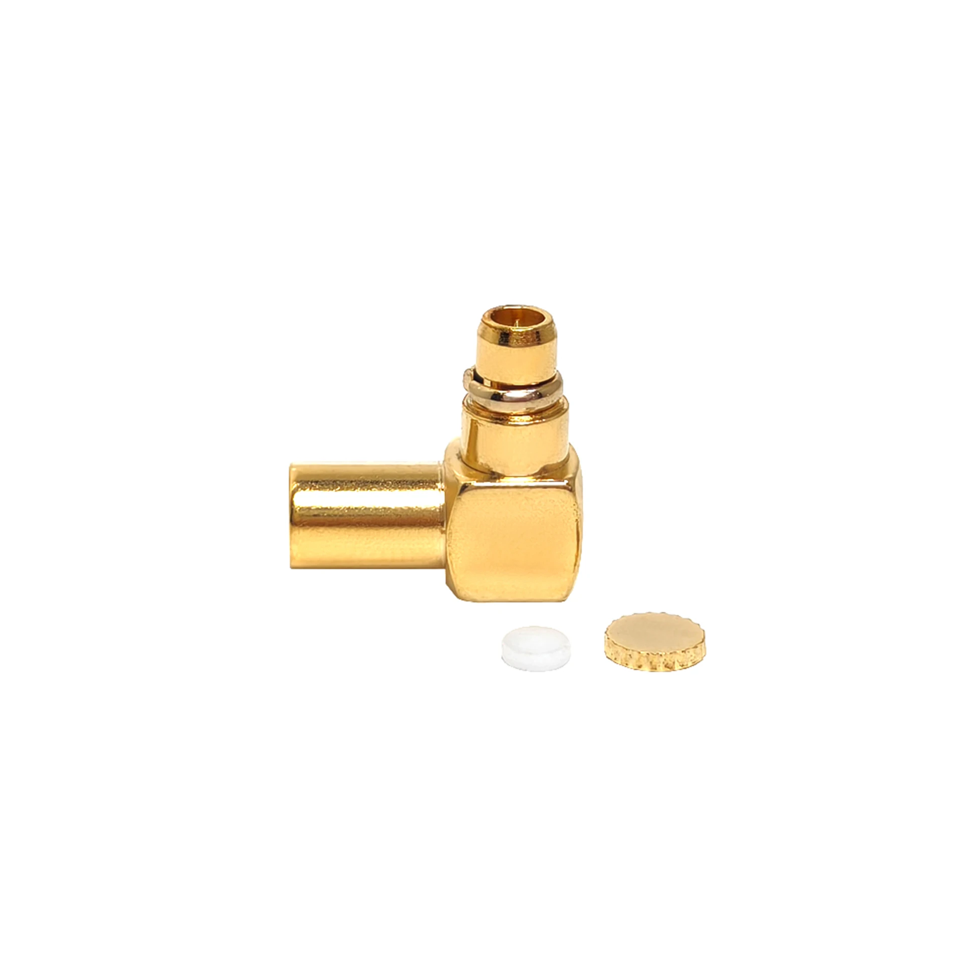 MMCX Male Right Angle RF Coaxial Connector for RG405 Cable 50 Ohm