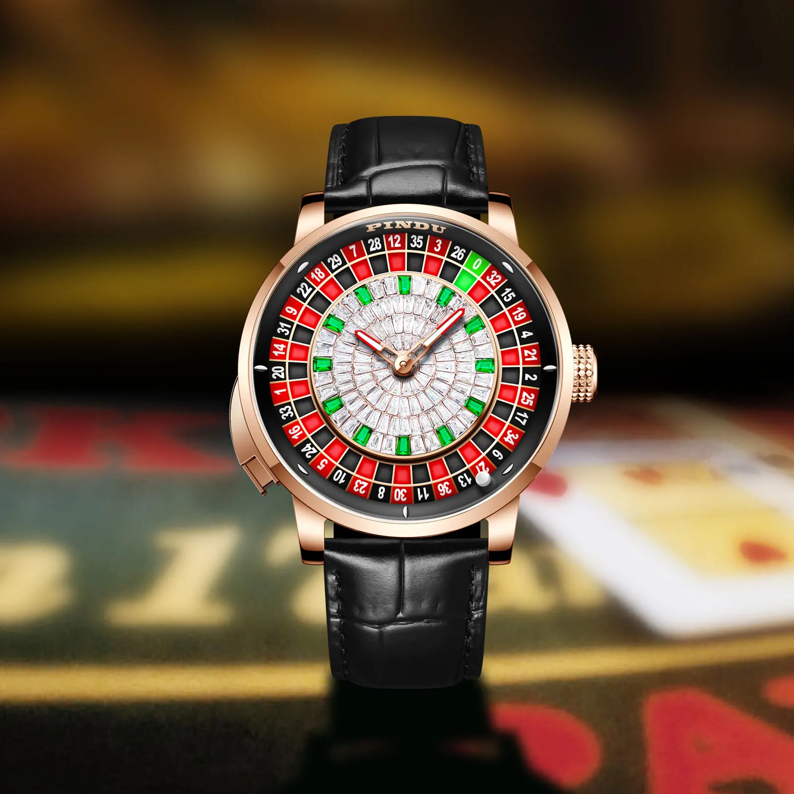 NEW DESIGN Mens Watches Top Brands Luxury Gambling Disk Mens Stylish  Automatic Mechanical Watch Casino Watch Jacob