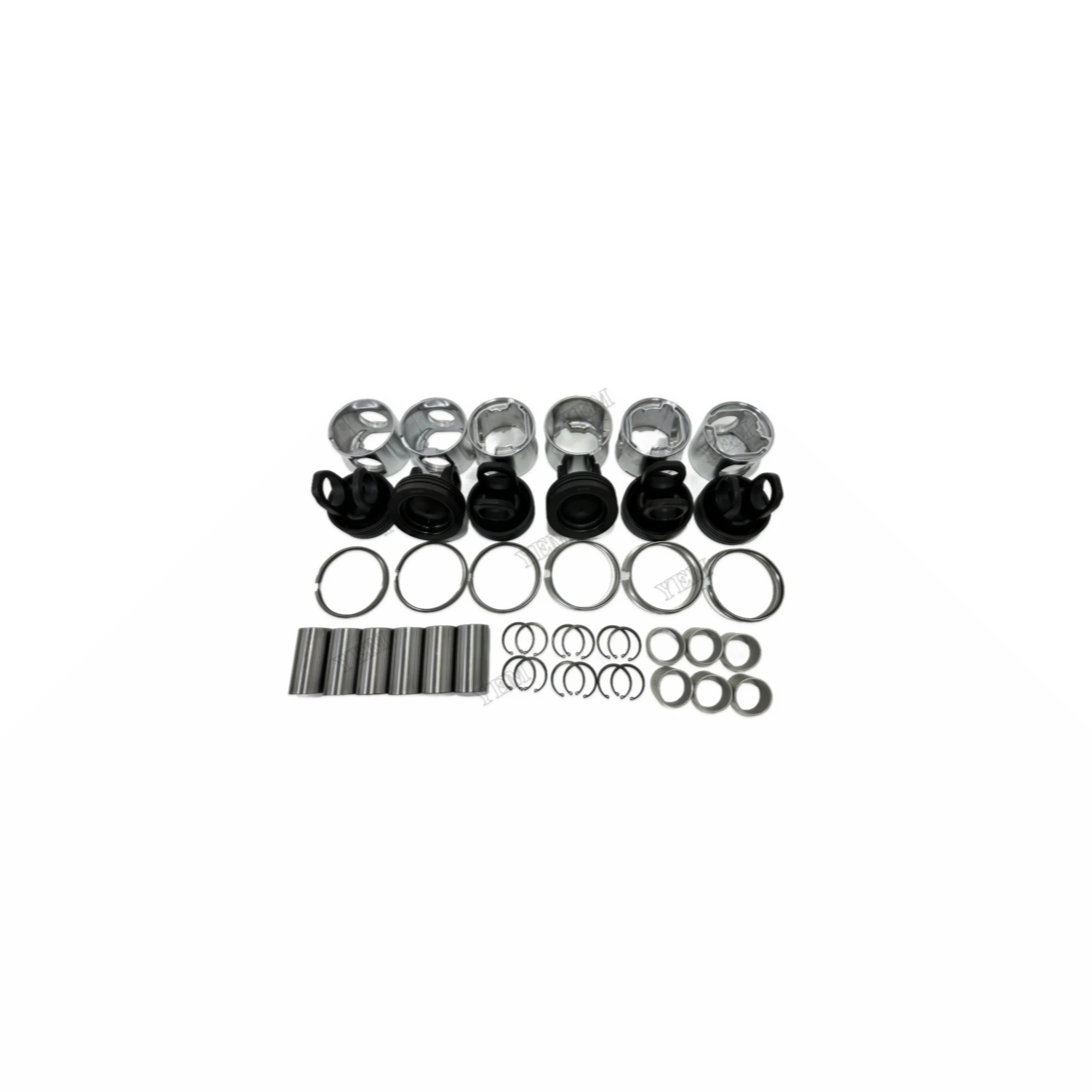 For Volvo D12D Cylinder Pistons With Piston Rings Set Replacement Engine Parts