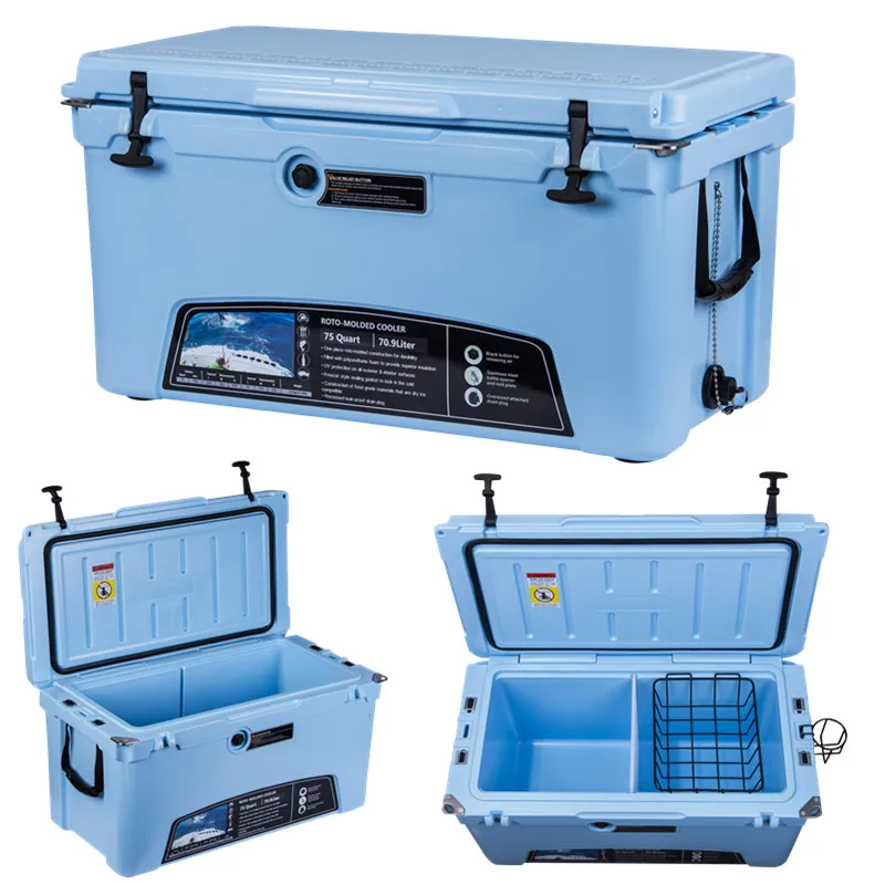 75l Camping And Fishing Water Rotomolded Kayak Ice Chest Cooler Box