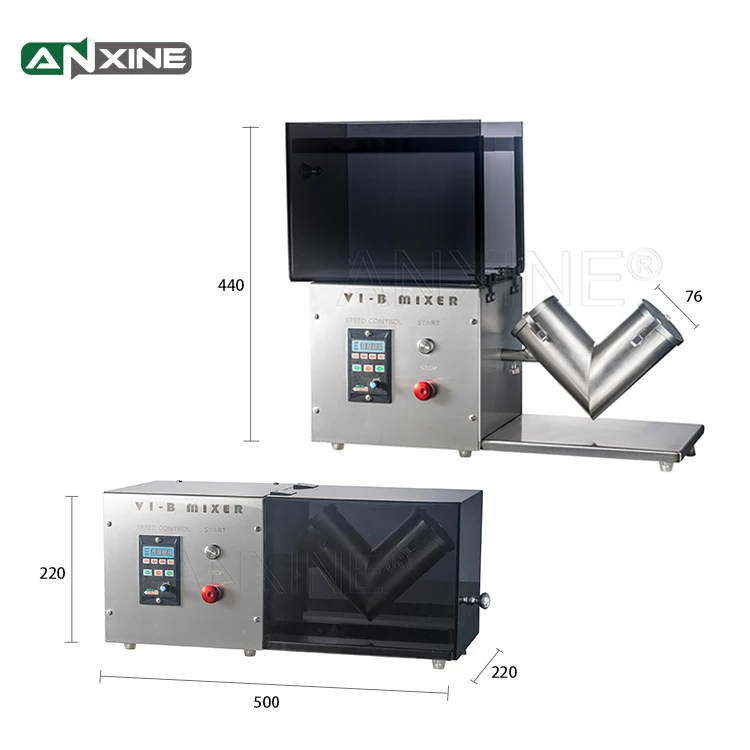 V1-B Type V Cone Mini Powder Mixer Portable Small Powder Mixing Machine for Powder Granule