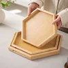 410 Natural Hexagonal Flat Handle Three-Piece Set