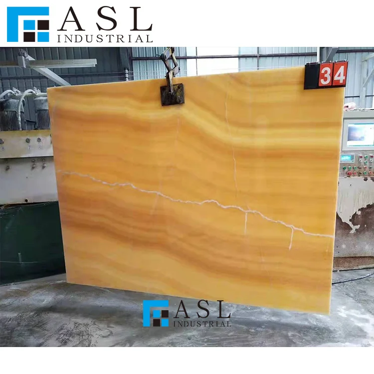 Yellow onyx light honey color transparent polished golden onix 12x24 marble onyx slab Chinese gold vein classic onyx tile