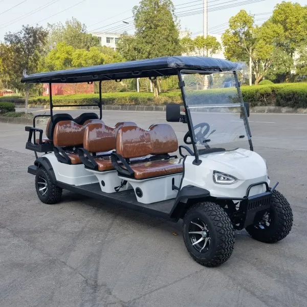 Тележка для гольфа повышенной прочности на 6 сидений с газовым питанием красного цвета/карта для гольфа CVT на продажу/газовая тележка для гольфа высокого качества