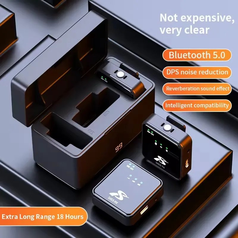 SX63 Wireless Lapel Microphone System for Professional Vlogging