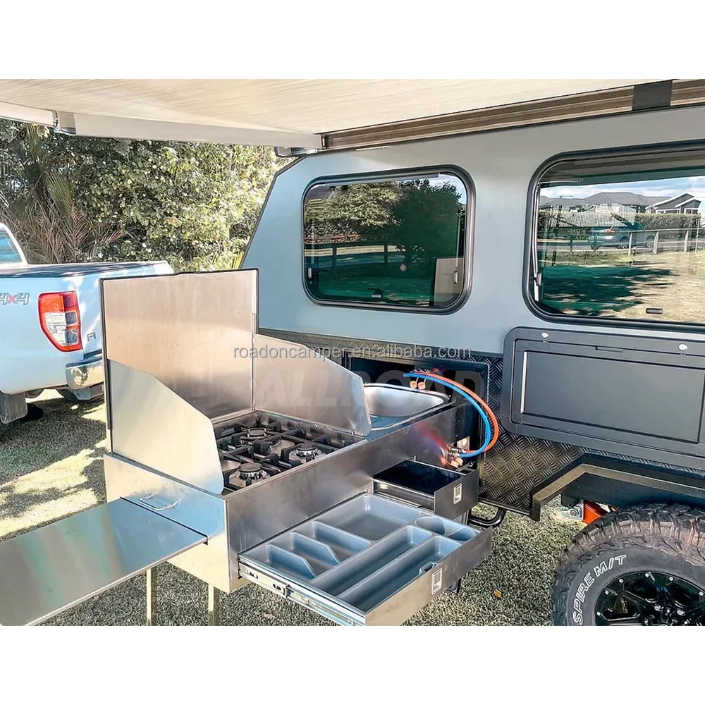 Fully 14ft Camper Trailer - off Road Pop Top Hybrid Caravan