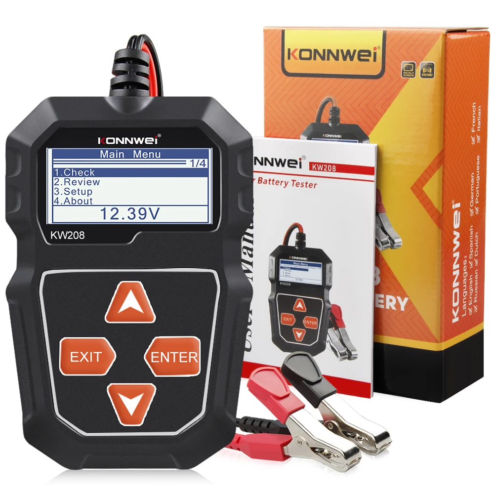 Testeur De Batterie Numérique 12-48V - Affiche Tension Et Capacité - Pour Voiture, Camping-car, Robots