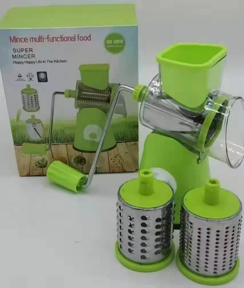 Kitchen Tabletop Manual Vegetable Slicer Vegetables Slicers Drum Rotary