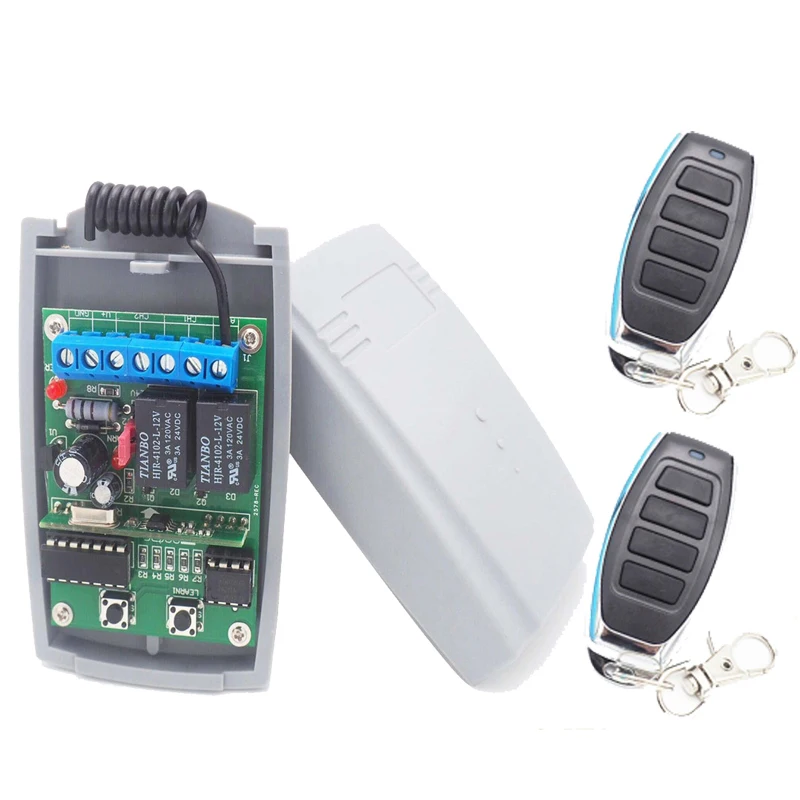 Shopping now Rolling code HCS301 Transmitter Keyfob & 4 Relay Receiver ...