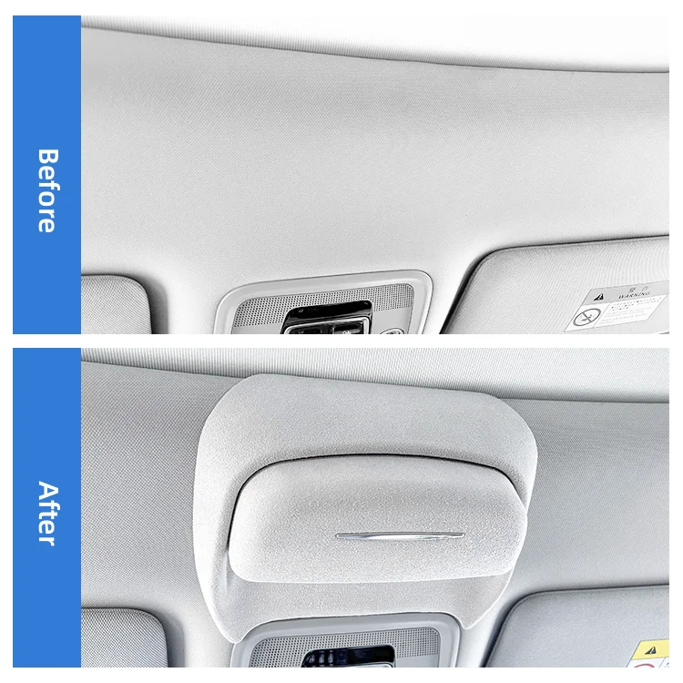 Atto3 Sunglasses Storage Clip Suede Material Car Glasses Case Car Sunglasses Package For BYD ATTO 3 Yuan Plus factory