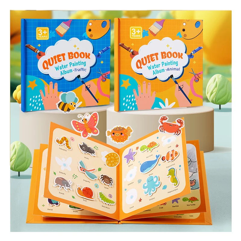 Hot Selling Magic Water Book For Kids Montessori Autism Sensory Educational Early Learning Graffiti Quiet Books