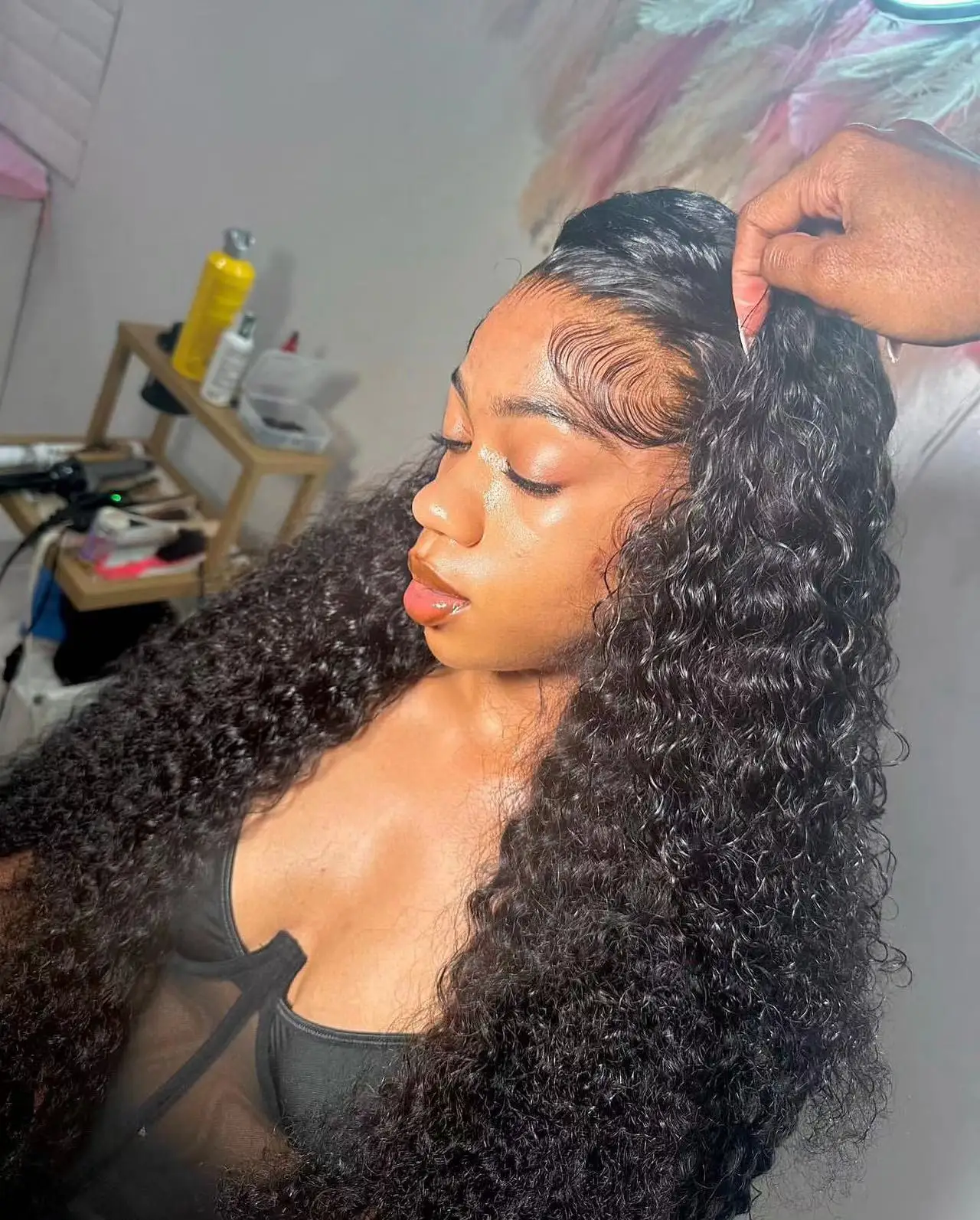 Raw Cambodian Hair Wig - 200 Density, 30 Inch HD Water Wave