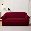 Large leaf hem skirt  Burgundy