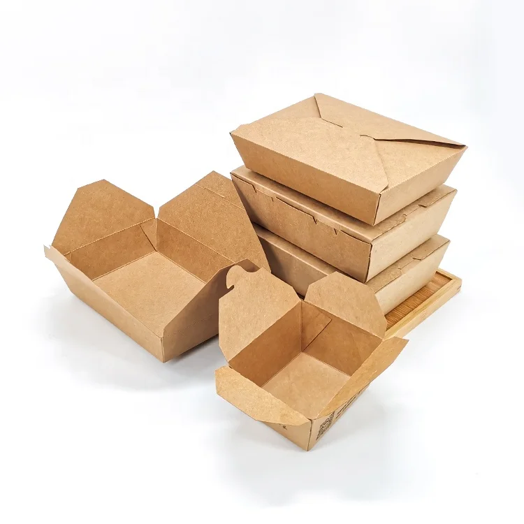 Induction use customized printing paper container for home office self cooker shop