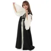 Renaissance-style long dress (black)