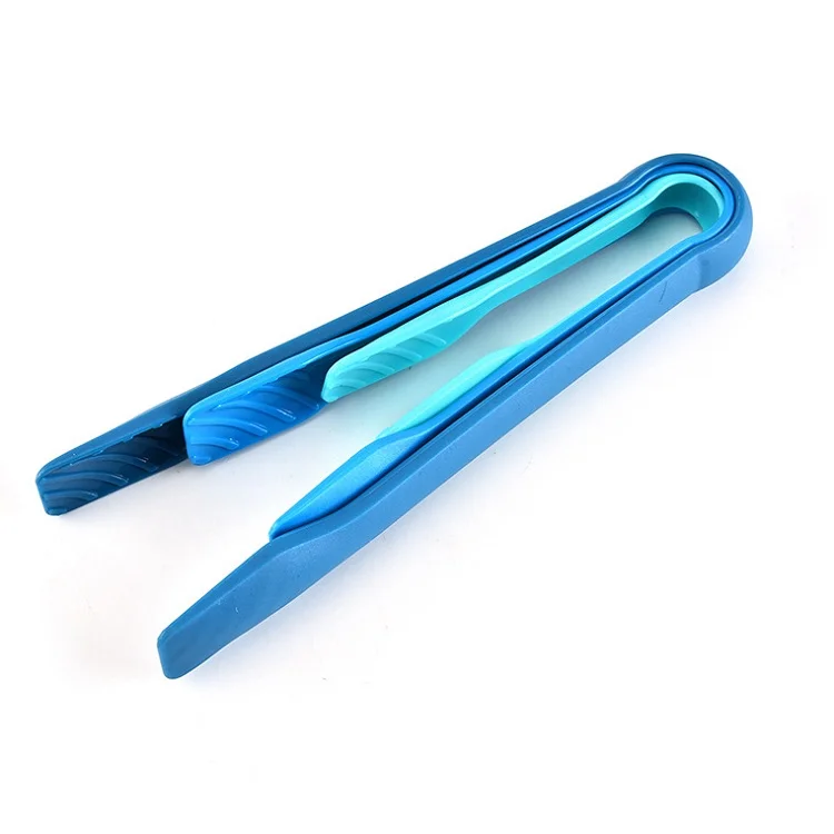 3pcs PP Food Tongs Plastic Salad Kitchen Tong Good Utensil 3 Size Per Set easy Clean and Easy Storage