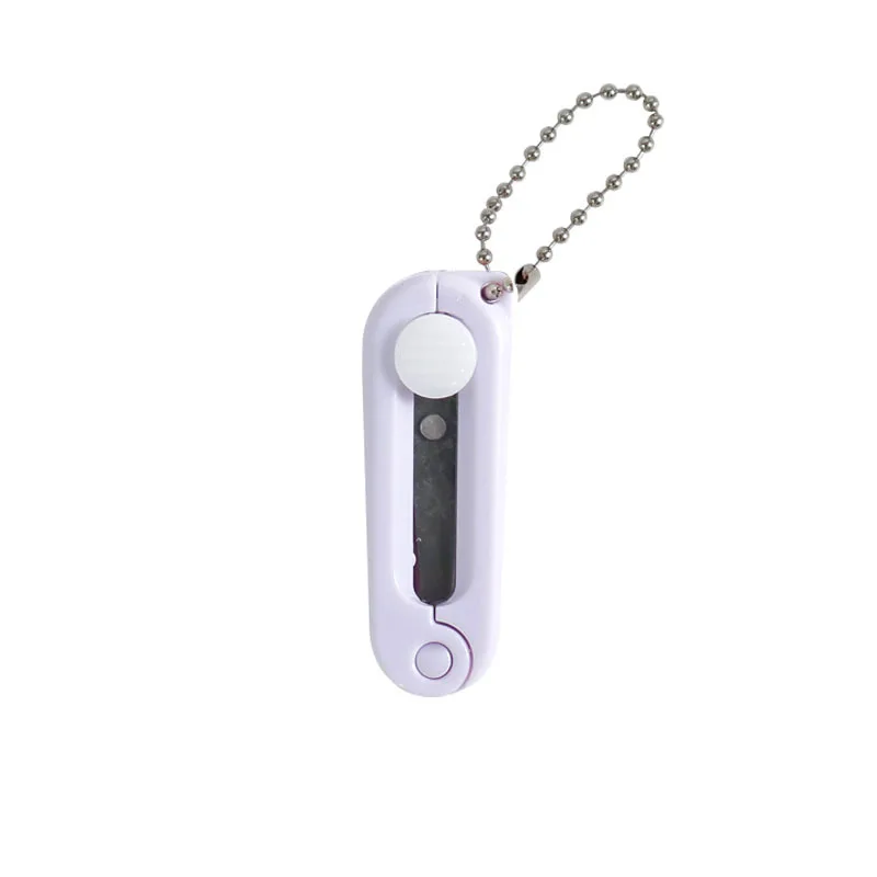 Small Scissors Foldable Mini Cutting Shears Folding Shear Keychain for Kids DIY