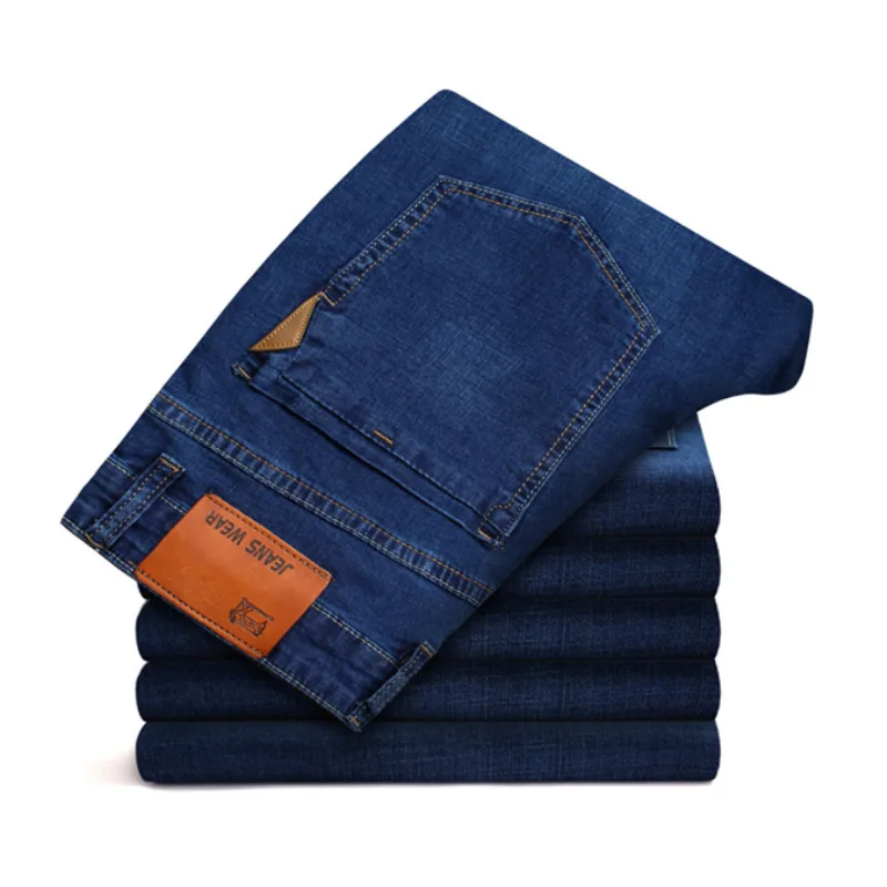 Pantalones Vaqueros Elásticos Finos Para Hombre,Pantalón Recto,Holgado,De  Ocio,Para Jóvenes,De Talla Grande,Para Verano - Buy Verano Pantalones  Vaqueros,De Gran Tamaño Pantalones Vaqueros,Sueltos Pantalones De Los  Hombres Product on Alibaba.com