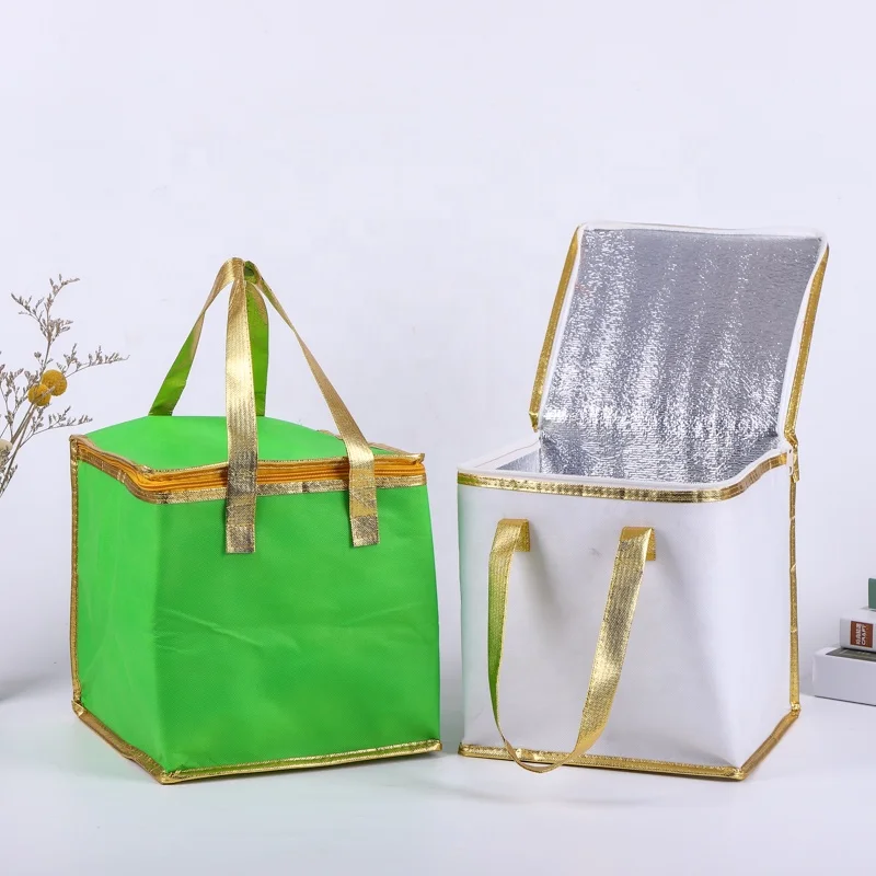 Модная изолированная сумка для ланча, сумка-холодильник на молнии, теплоизоляционная сумка с логотипом на заказ