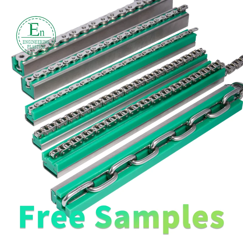Custom Cnc Precise  Guides Chain Slider Rail Sliding Rails Bearing Plastic Nylon Uhmwpe Block Linear Guide Slide Plastic Strips