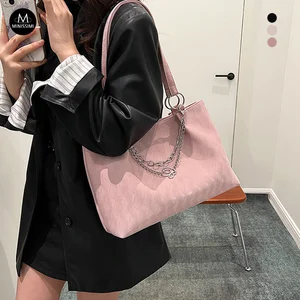 Minissimi Low MOQ Custom Everyday Use Outdoor Beg Wanita PU Wallet Ladies Bag Solid Color Women's Shoulder Bags