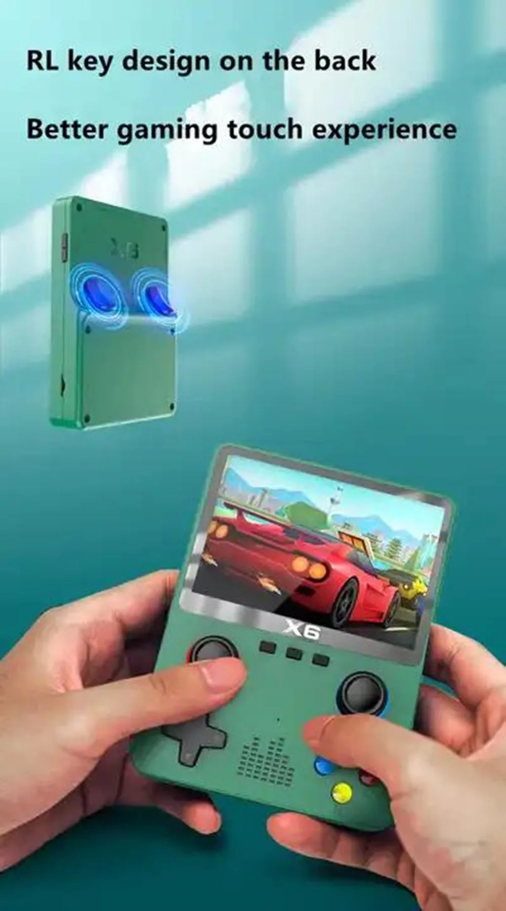 X6 Handheld Game Player 32g Video Game Console Mini Portable Double ...