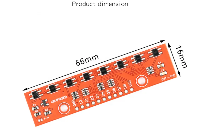 8 Channel Tracking Module Detection Board Use For Arduino Diy Detector ...