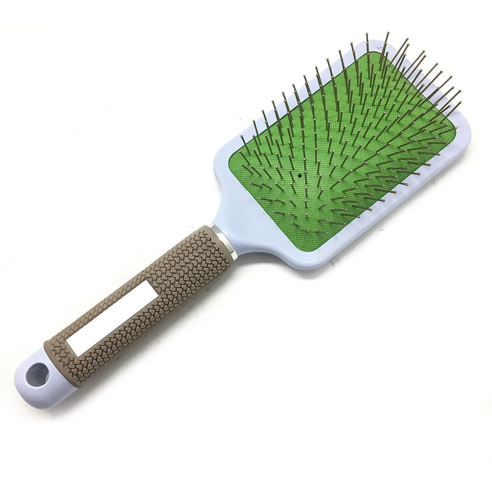 Osaki Brand Professional Plastic Cushion Massage Paddle Hair Brush airbag comb With Metal Pin